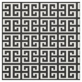 白黒ギリシャ鍵織物 ファブリック (見本)