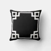 白黒ギリシャ鍵 クッション (裏面)