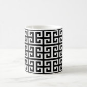 白黒ギリシャ鍵 コーヒーマグカップ (中央)