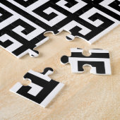 白黒ギリシャ鍵 ジグソーパズル (側面)