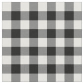 白黒ギンガムパターン生地 ファブリック (クローズアップ)