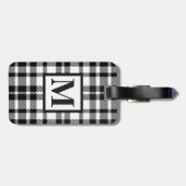 白黒ギンガムパターン ラゲッジタグ (裏面横)
