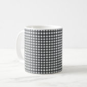 白黒ギンガム コーヒーマグカップ (正面左)