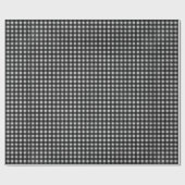 白黒ギンガム ラッピングペーパー (フラット)