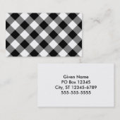 白黒ギンガム 名刺 (正面/裏面)