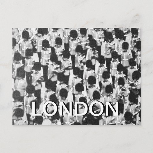 白黒クイーンガードのパレードはがき ポストカード (正面)