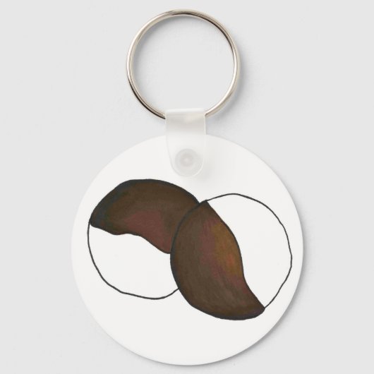 白黒クッキーCookie NYCニューヨーク キーホルダー (正面)