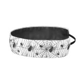 白黒クモクモクモの巣ハロウィンパターン アスレチックヘッドバンド (右)