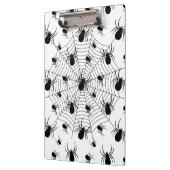 白黒クモクモクモの巣ハロウィンパターン クリップボード (左)