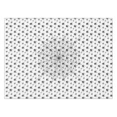 白黒クモクモクモの巣ハロウィンパターン テーブルクロス (正面(横))