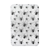 白黒クモクモクモの巣ハロウィンパターン バスマット (正面縦)