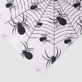 白黒クモクモクモの巣ハロウィンパターン 薄葉紙 (詳細)