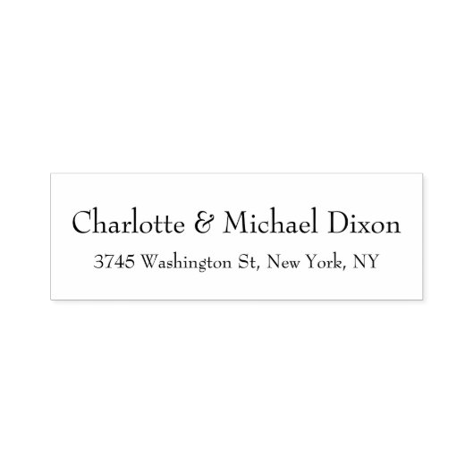 白黒クラシカルスタイリッシュエレガントファミリー セルフインキングスタンプ (デザイン)