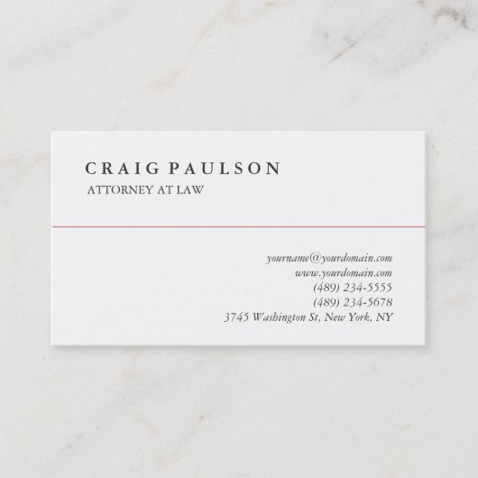 白黒クラシカルプロフェッショナル名刺 名刺 (正面)