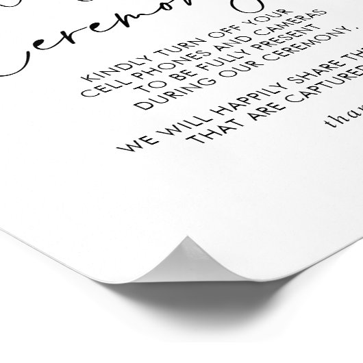 白黒クラシックの取り外し式標識 ポスター (角)