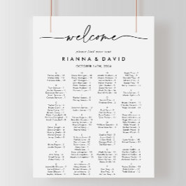 白黒クラシックの座席表 ポスター