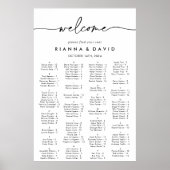 白黒クラシックの座席表 ポスター (正面)