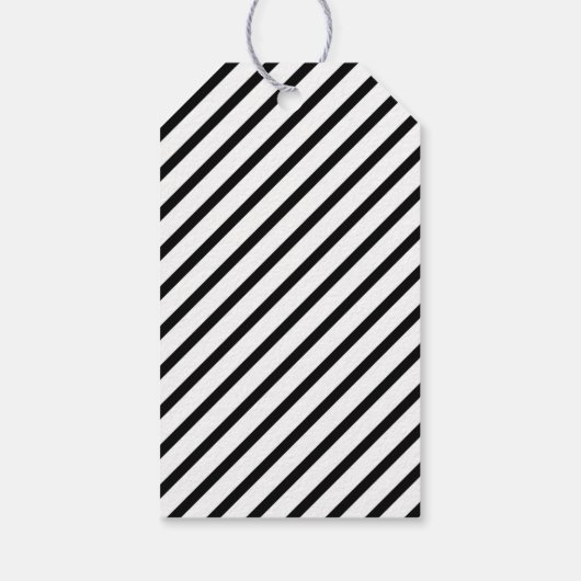 白黒クラシッククリスマスギフトラベル ギフトタグ (裏面)