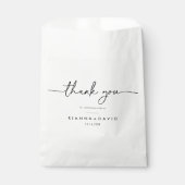 白黒クラシックサンキュー結婚ズ フェイバーバッグ (正面)
