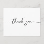 白黒クラシックサンキュー ポストカード (正面)