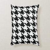 白黒クラシックチェッ千鳥格子のク アクセントクッション (正面(垂直))