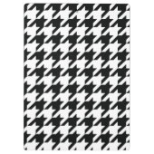 白黒クラシックチェッ千鳥格子のク クリップボード (裏面)