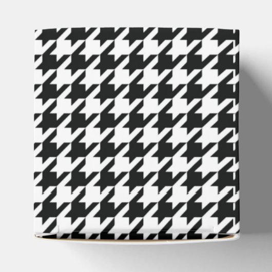 白黒クラシックチェッ千鳥格子のク フェイバーボックス (上部)