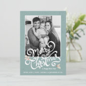 白黒クラシックフィルタ写真クリスマスカード シーズンカード (スタンド正面)