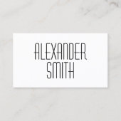 白黒クラシックフォントインディ作家 名刺 (正面)