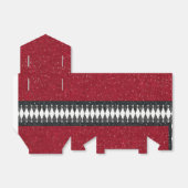 白黒クラシックレッドハーレクインダイアモンドアーガイル フェイバーボックス (折り畳みなし)