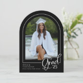 白黒クラシック写真2025年グラッド発表 招待状 (スタンド正面)