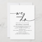 白黒クラシック我々は再び誓い更新する 招待状 (正面)