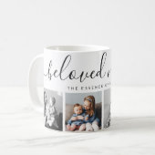 白黒クラシック最愛のナナフォトマザーズの日 コーヒーマグカップ (正面左)