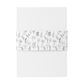 白黒クラシック結婚フローラ腹帯 招待状ベリーバンド (裏面例)