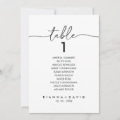 白黒クラシック表1座席表 招待状 (正面)