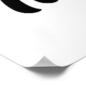 白黒クラシック車イラストレーション。 ポスター (角)