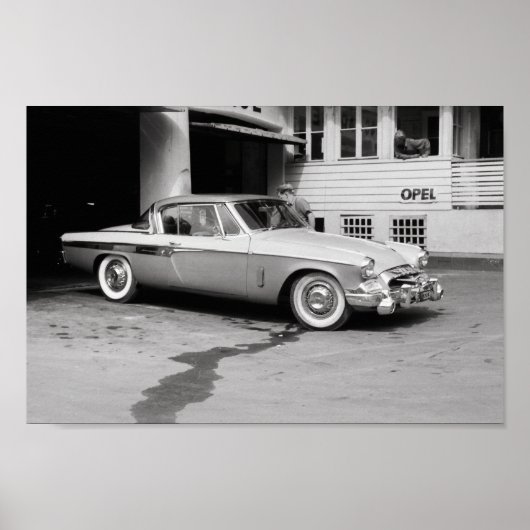白黒クラシック車1968ヨーロッパ ポスター (正面)