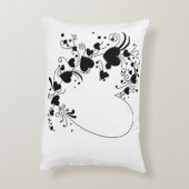 白黒クラシック アクセントクッション (裏面(縦))