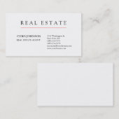 白黒クリエイティブシックモダン名刺 名刺 (正面/裏面)