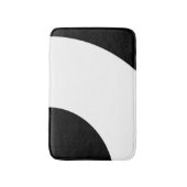 白黒クリエイティブブラシストローク バスマット (正面縦)