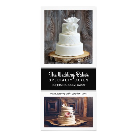 白黒クリエイティブマーケティングラックカード ラックカード (正面)