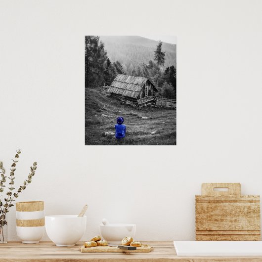 白黒クリエイティブ撮影 ポスター (キッチン)