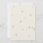 白黒クリエイティブ結婚式招待状 招待状 (裏面)