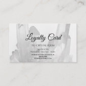 白黒クリスタルサロンスパ ロイヤリティカード (正面)