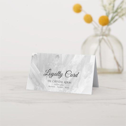 白黒クリスタルサロンスパ ロイヤリティカード (正面)