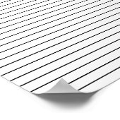 白黒クリスチャン・クロスのミニマリスト ポスター (角)