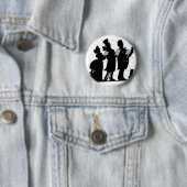 白黒クリスマスカロラーボタン 缶バッジ (インサイチュ)