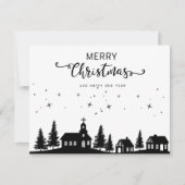 白黒クリスマスカード シーズンカード (正面)