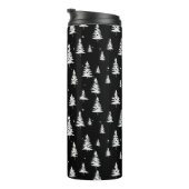 白黒クリスマスサーマルタンブラー タンブラー (回転右)