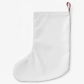 白黒クリスマスツリークリスマスストッキング スモールクリスマスストッキング (裏面)